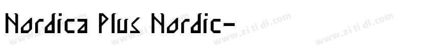 Nordica Plus Nordic字体转换